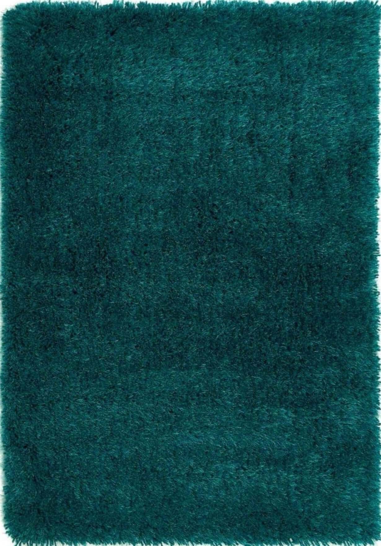 Chicago Dark Teal Shaggy Rug