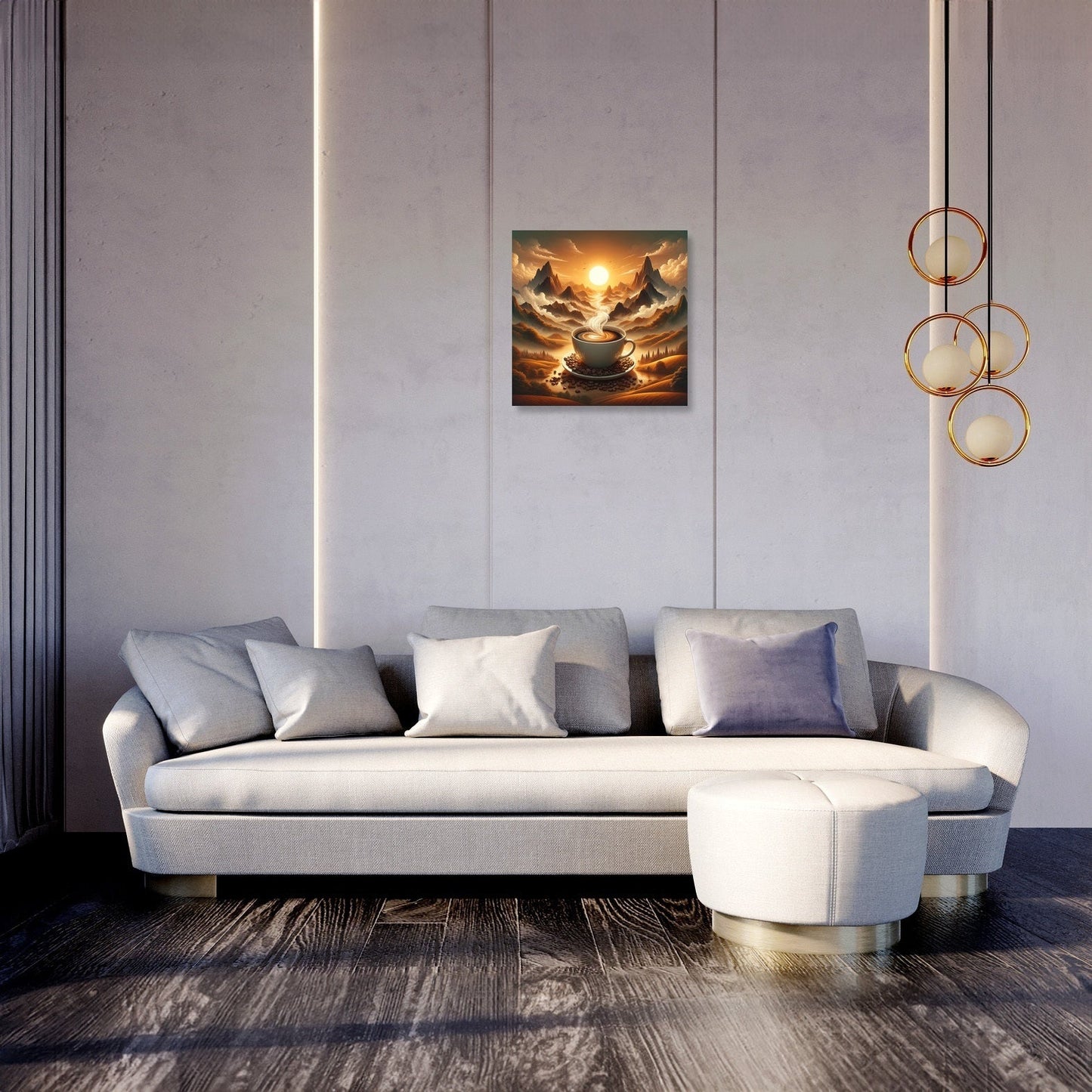 Coffee Dawn Vista Canvas