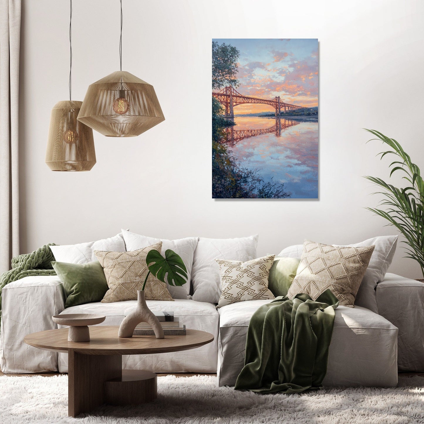 Forth Bridge Dawn Canvas