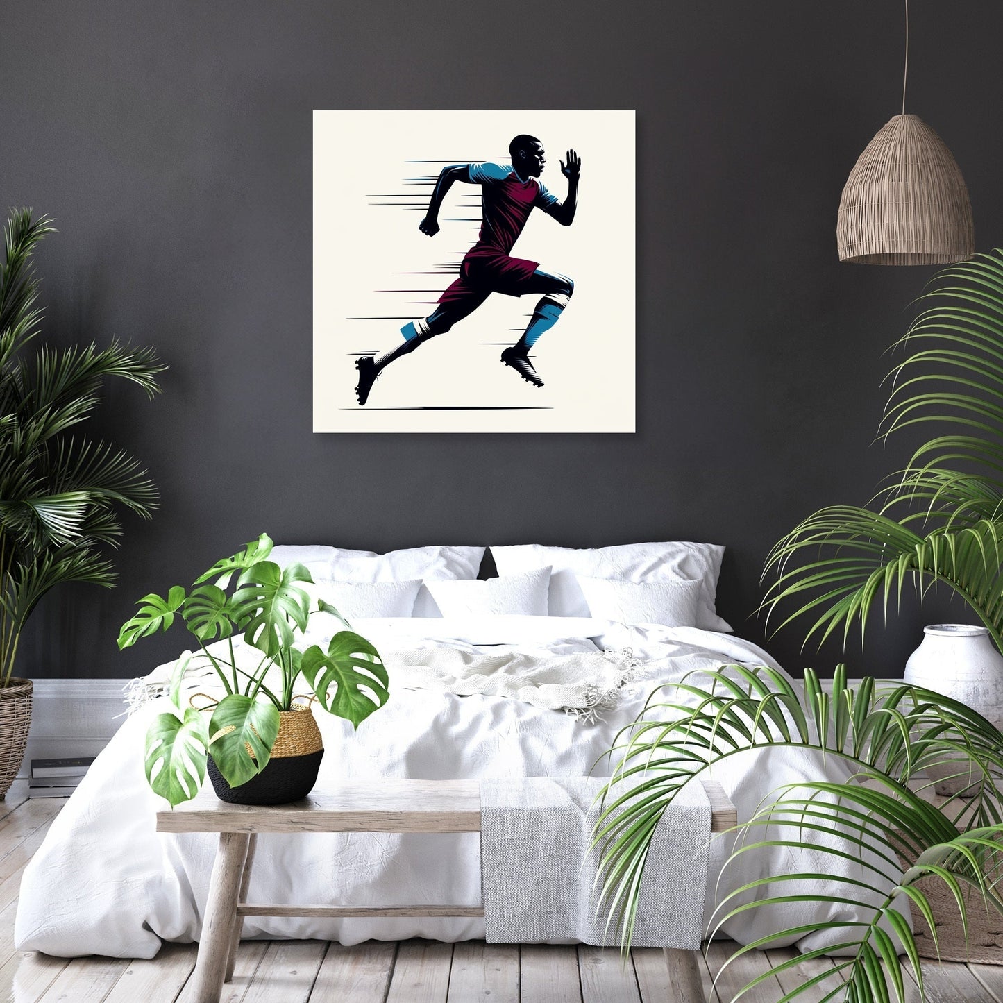 London Claret Rush Canvas