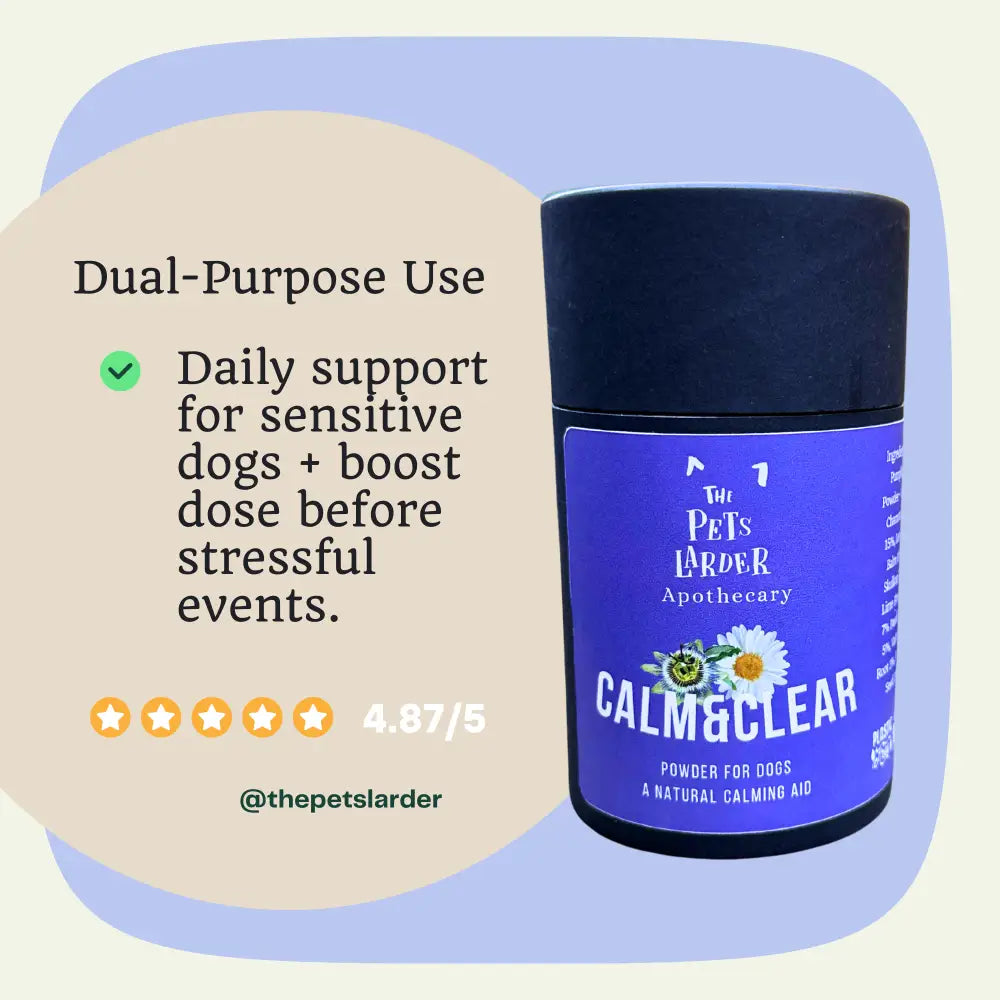 Calm & Clear – Natural Herbal Calming Supplement for Dogs