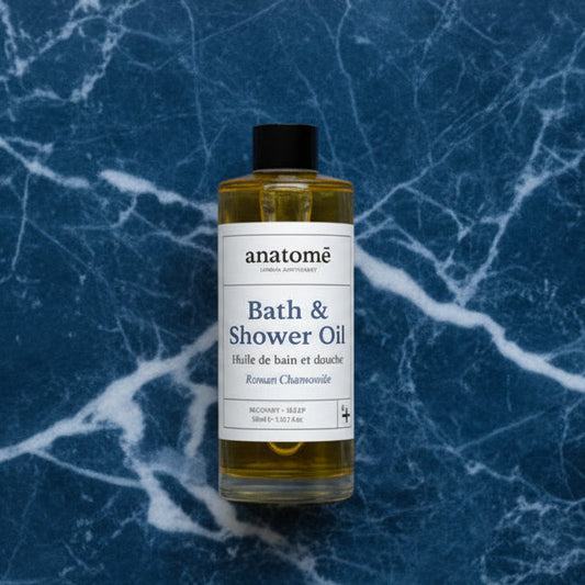 Calming Bath & Shower Oil with Roman Chamomile – Sleep & Stress Relief