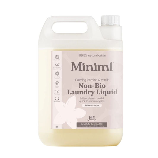 Calming Jasmine + Vanilla Laundry Liquid – 5L Non-Bio Eco Refill