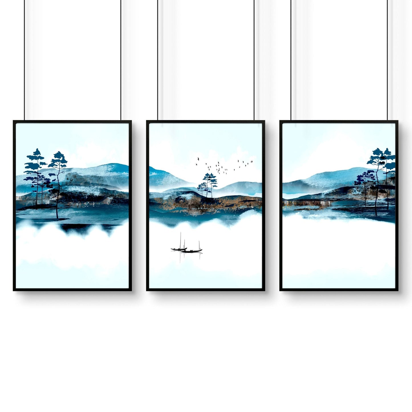 Art wall office | set of 3 framed wall art