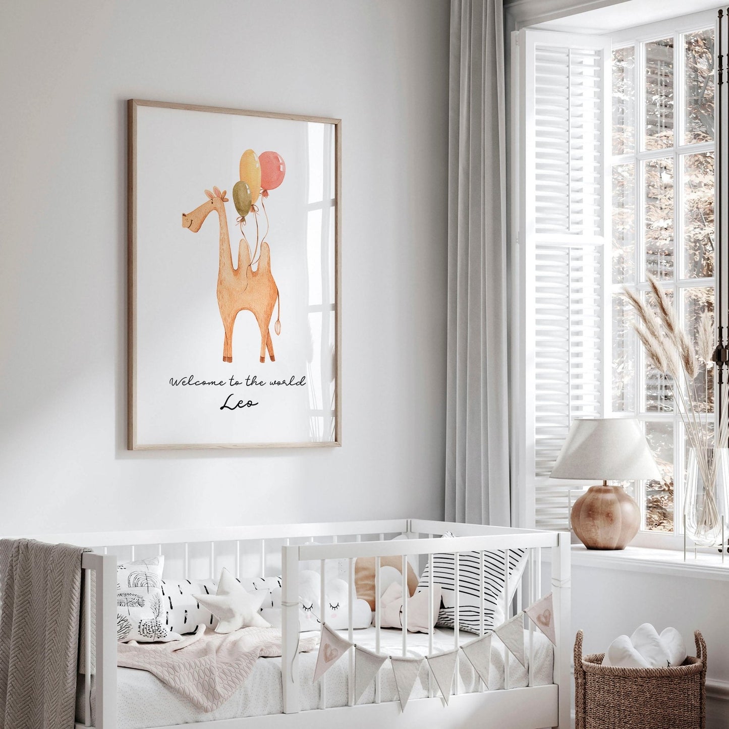 Animal prints for nursery decor Camel wall art print