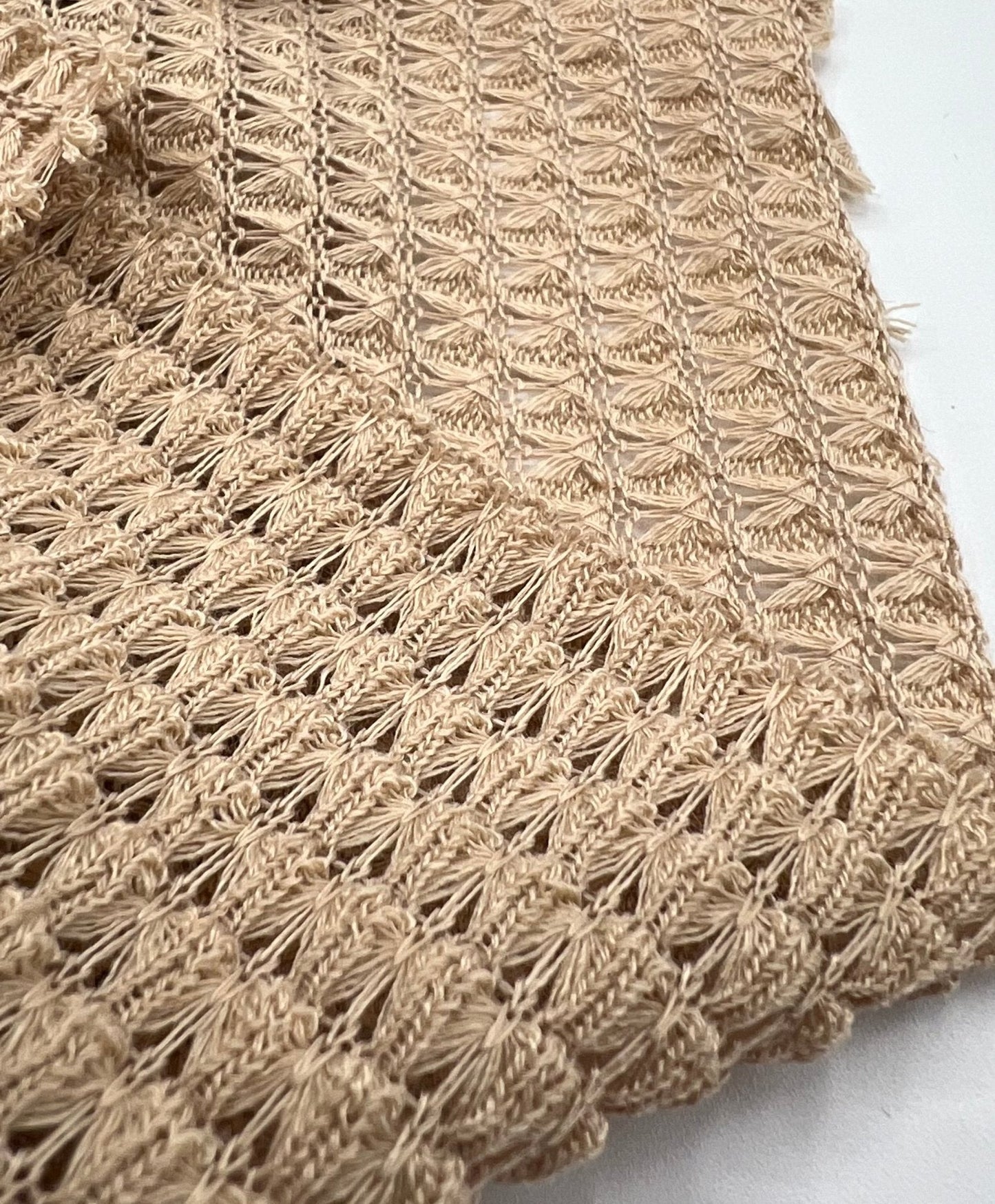 Camel Crochet Stretch Fabric