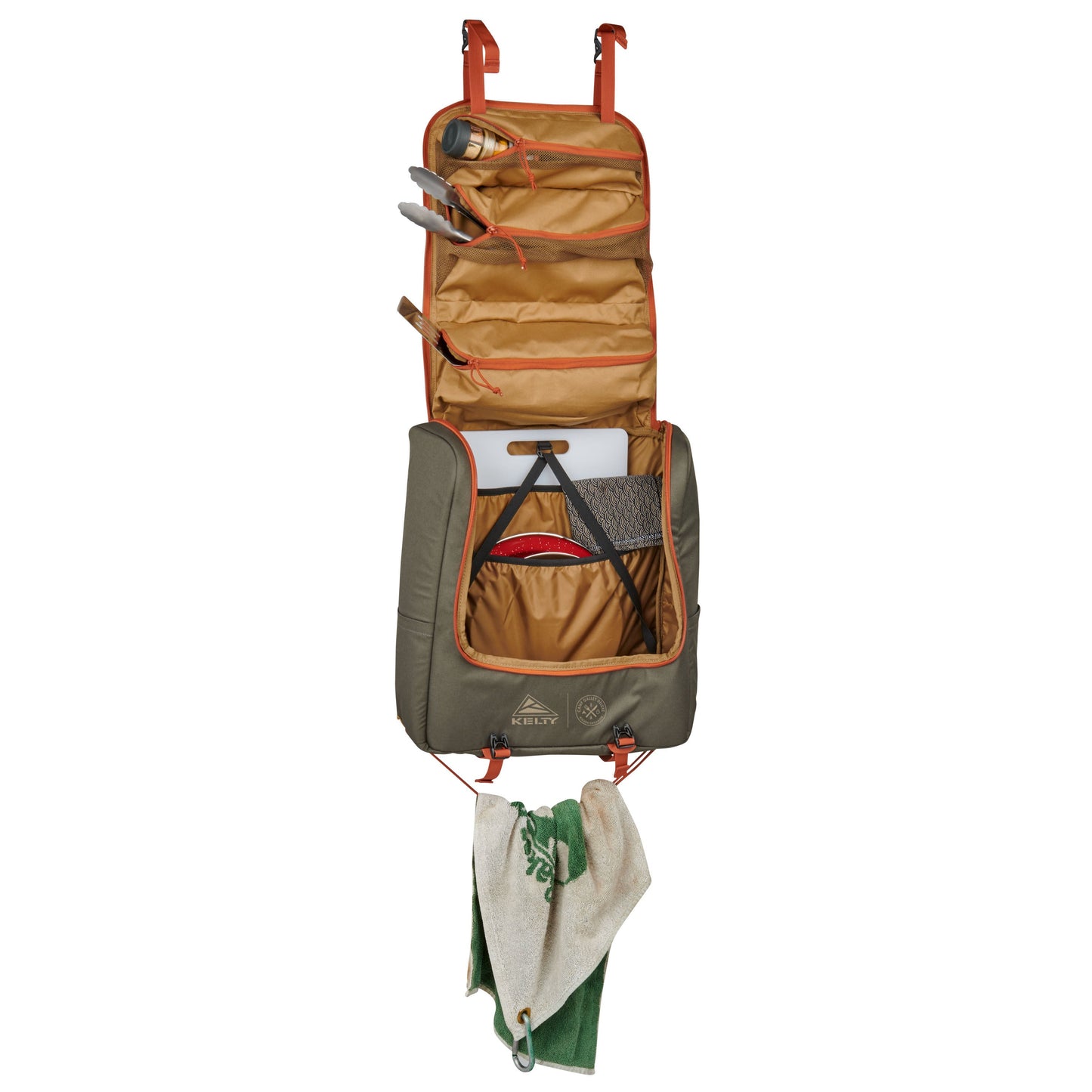 Kelty Camp Galley Deluxe Camp Kitchen Organiser in Beluga / Dull Gold