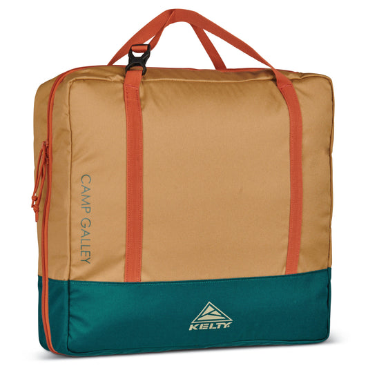 Kelty Camp Galley Camp Kitchen Organiser in Dull Gold / Deep Teal