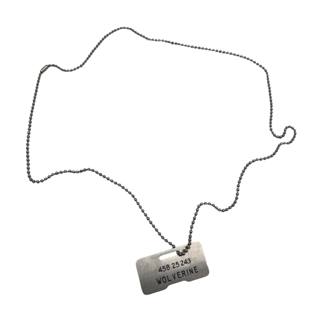 Canadian Wolverine Dog Tag Engraved Double-Sided Stainless Steel Cosplay Gift UK