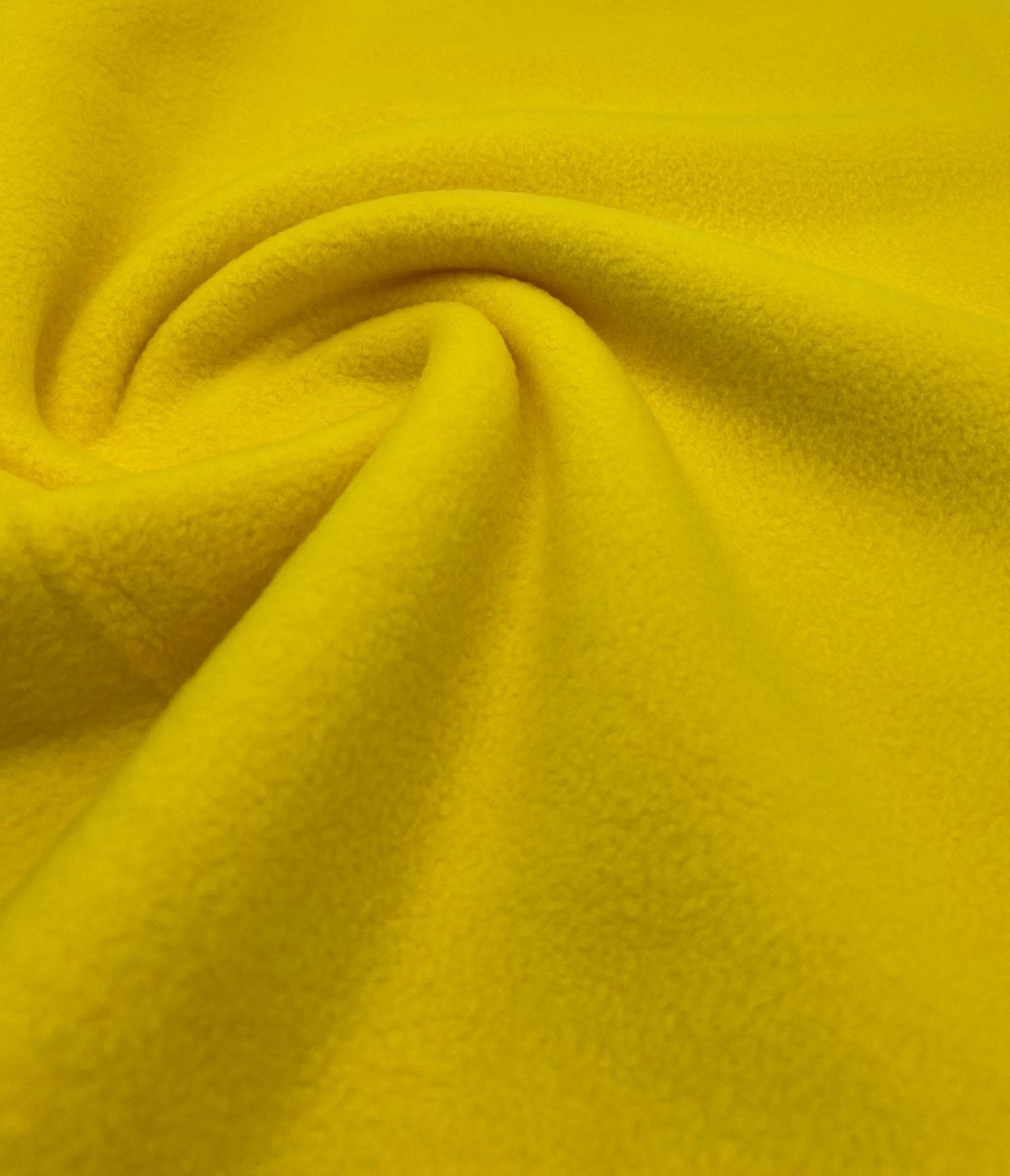 Canary Yellow Plain Anti-Pil Polar Fleece Fabric Blanket Loungewear