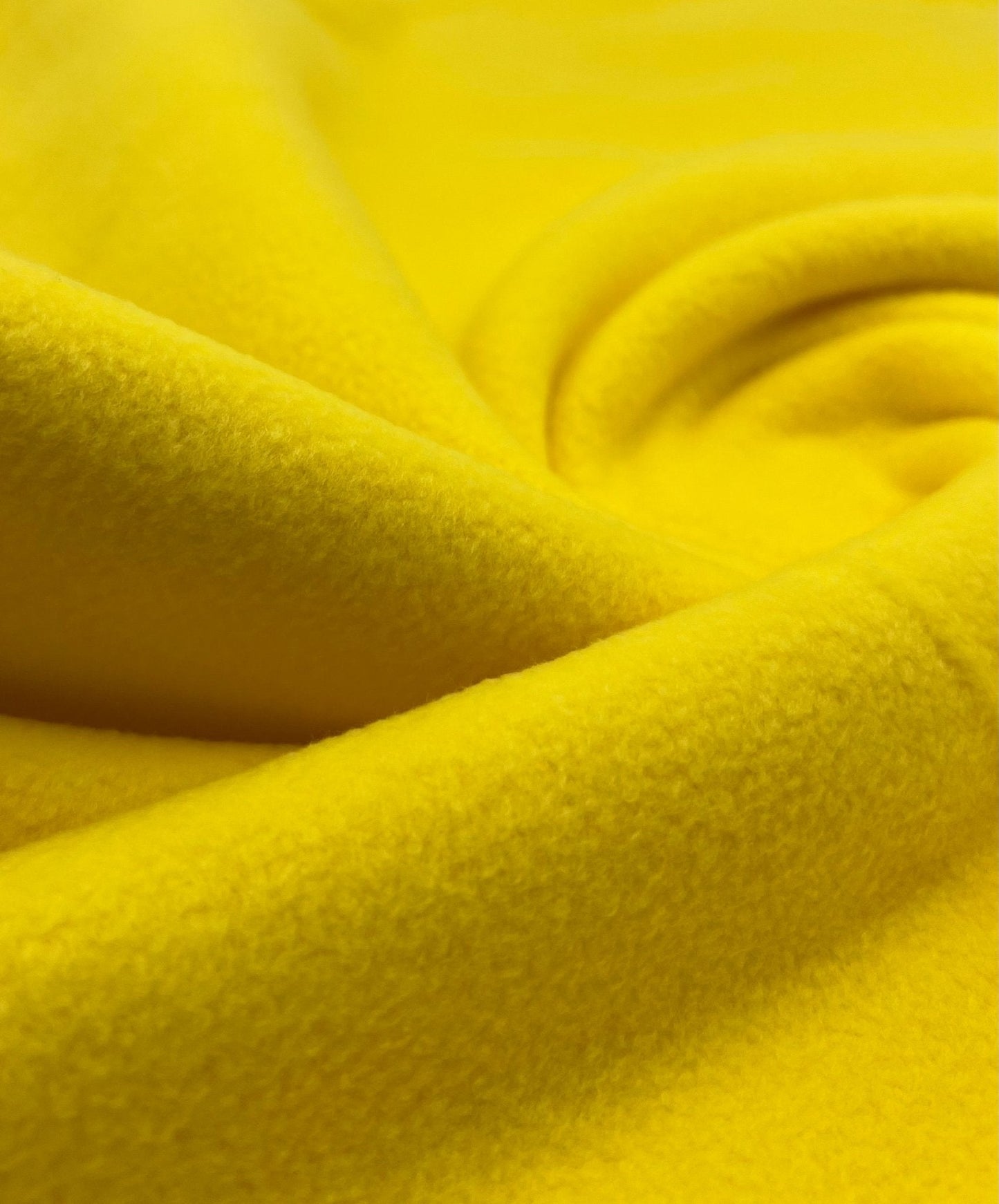 Canary Yellow Plain Anti-Pil Polar Fleece Fabric Blanket Loungewear