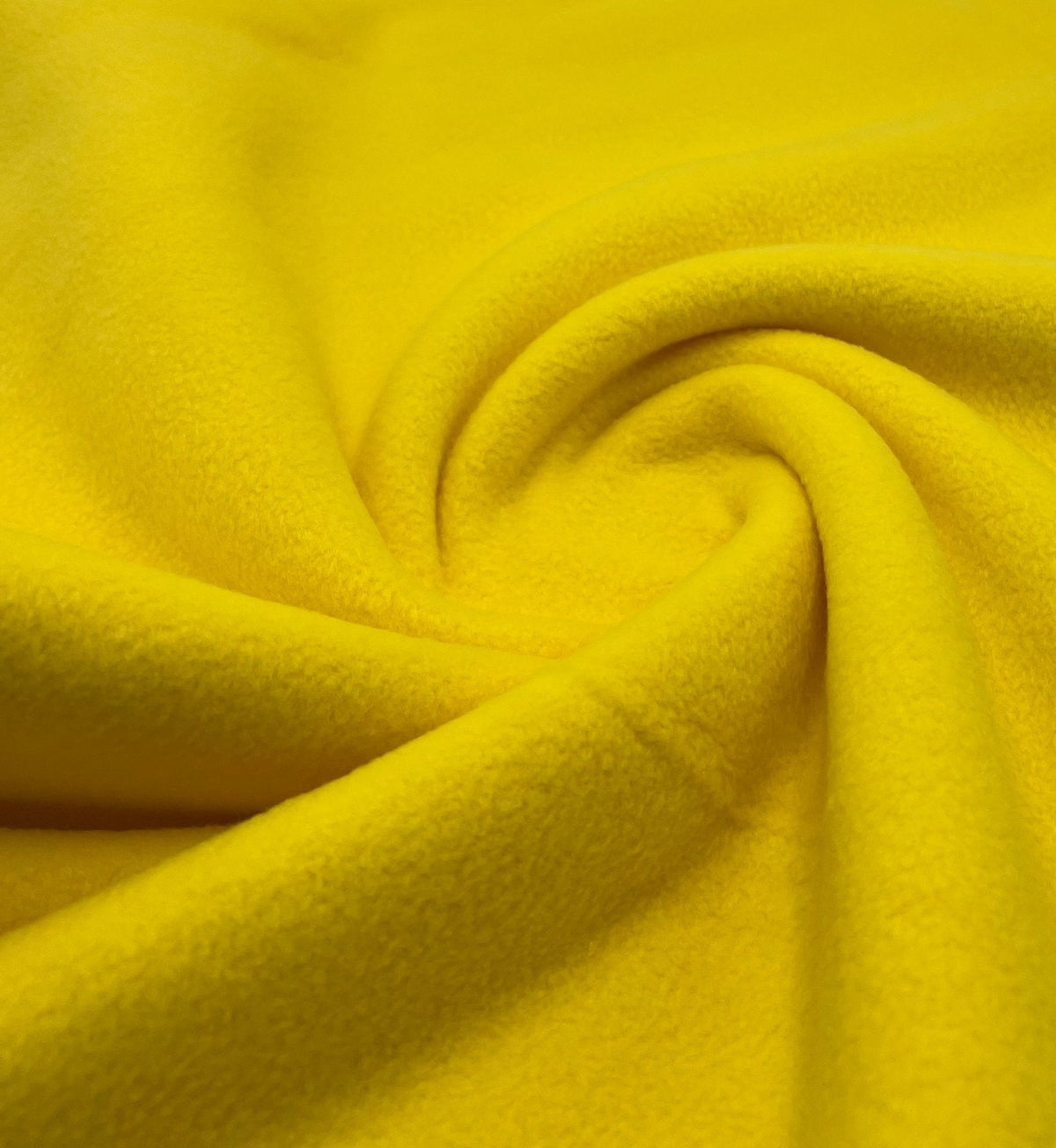 Canary Yellow Plain Anti-Pil Polar Fleece Fabric Blanket Loungewear