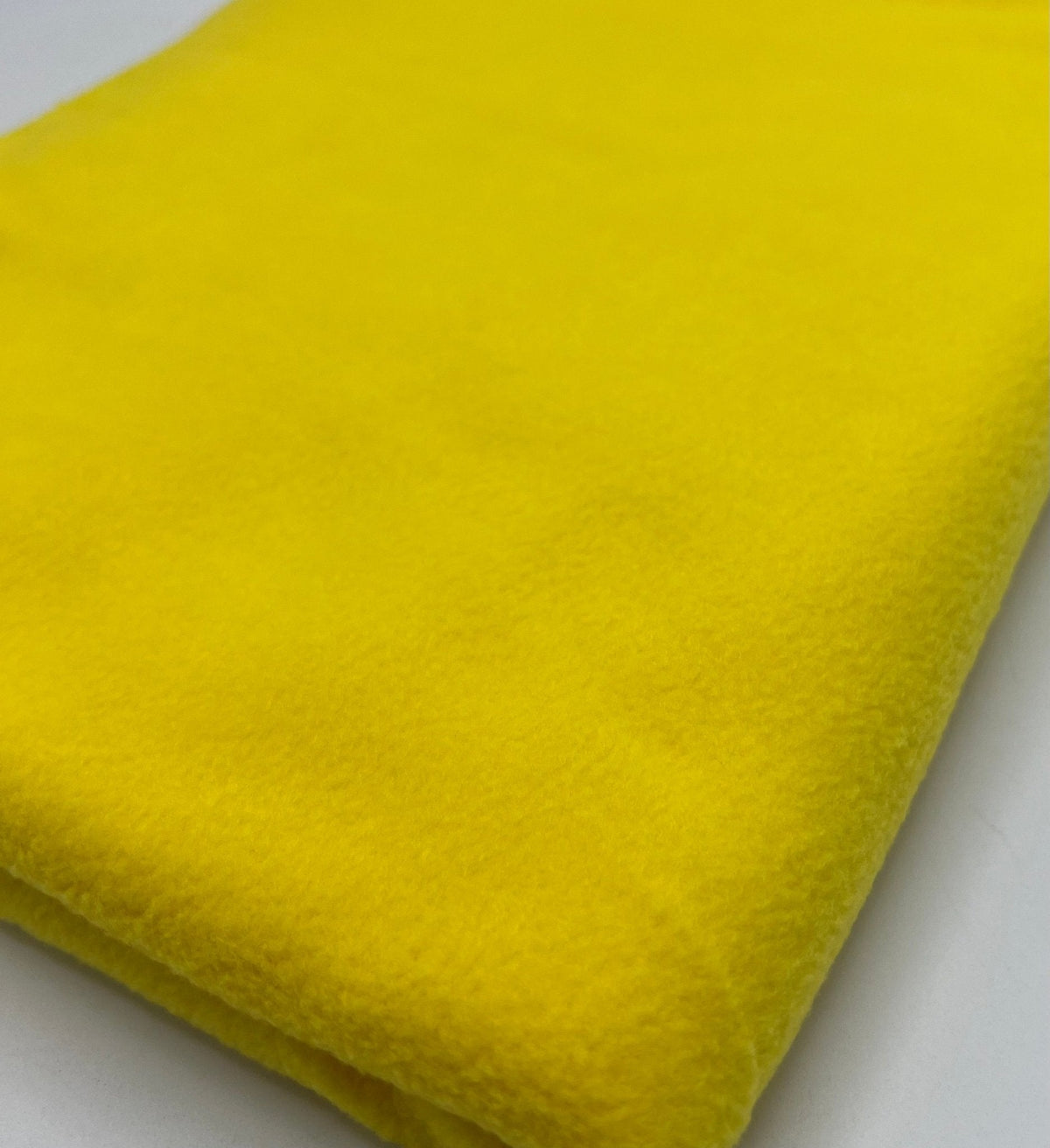 Canary Yellow Plain Anti-Pil Polar Fleece Fabric Blanket Loungewear