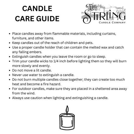 Snowflake Sparkle - Small Candle