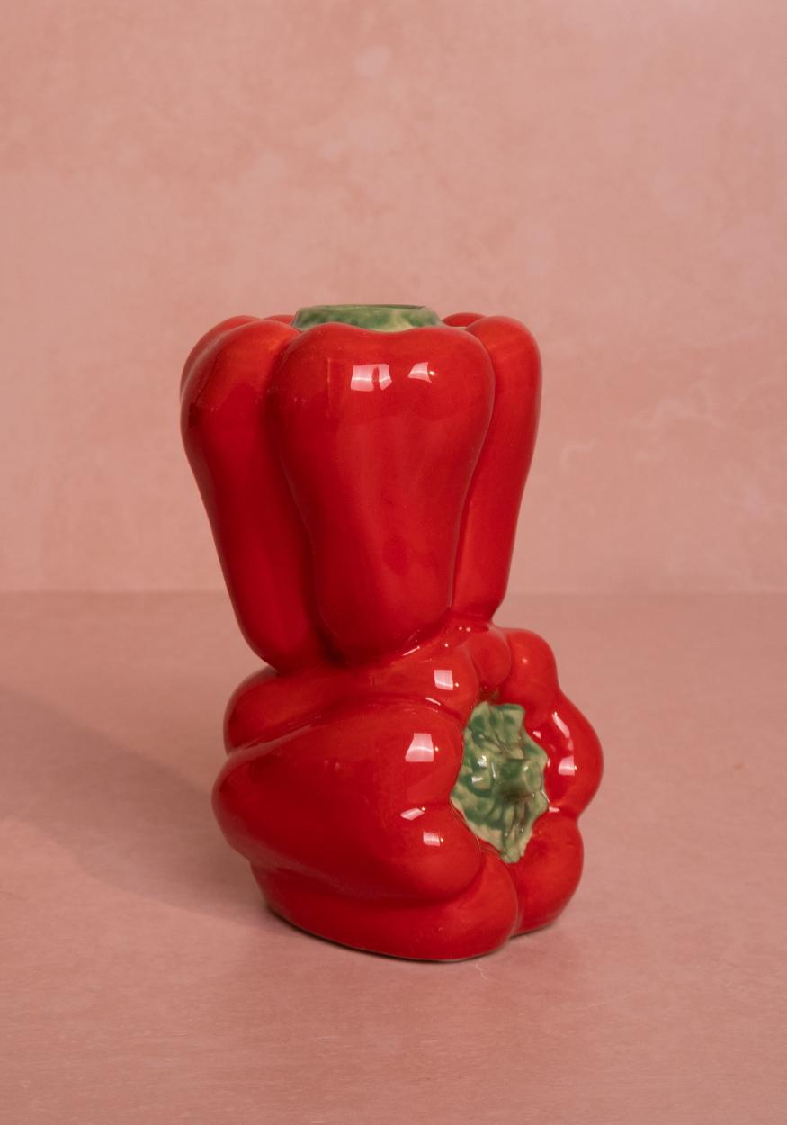 Red Bell Peppers Candle Holder