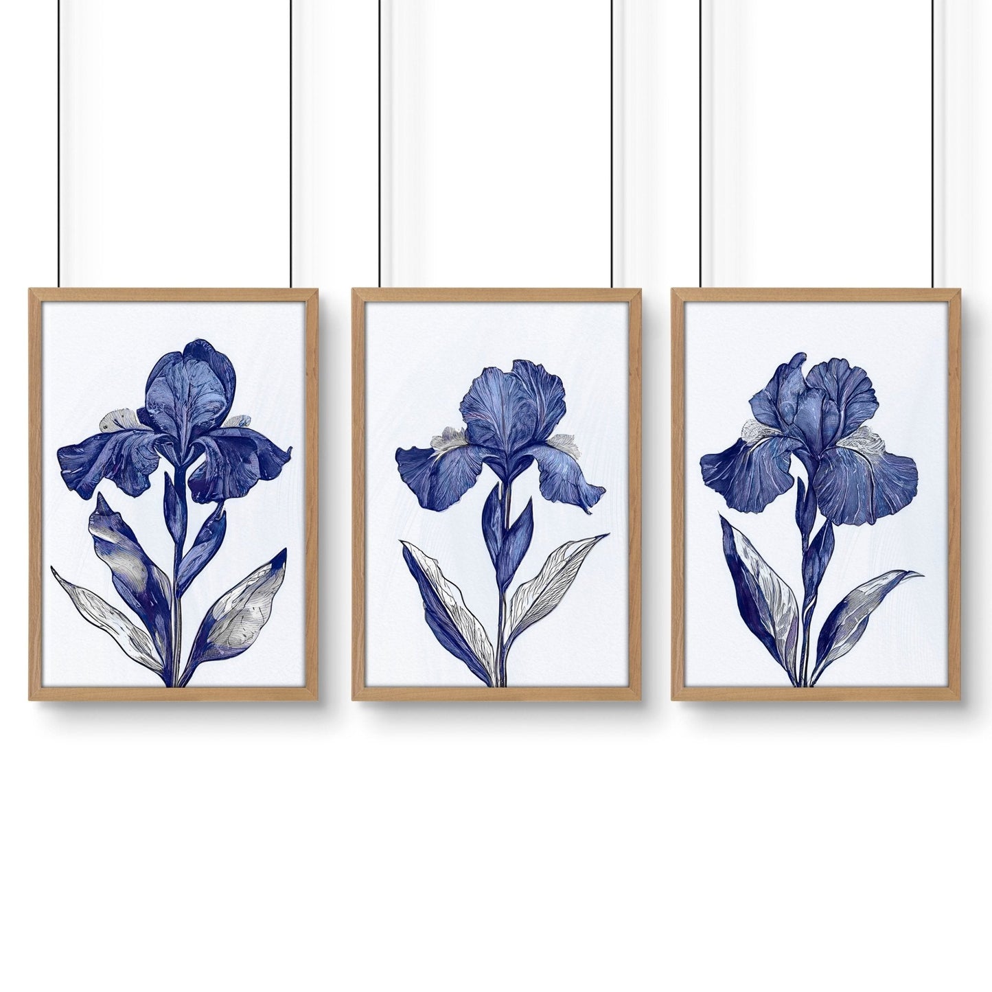 Canvas Art Wall Prints | Set of 3 Botanical Wall art Prints