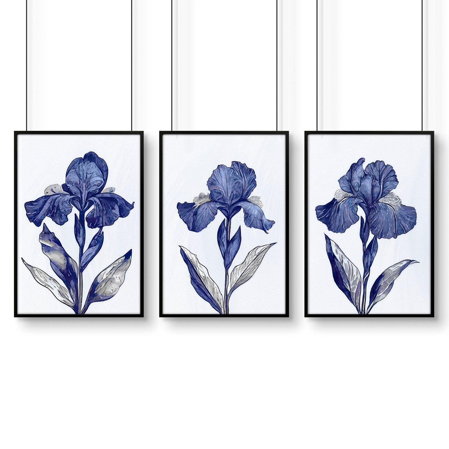 Canvas Art Wall Prints | Set of 3 Botanical Wall art Prints