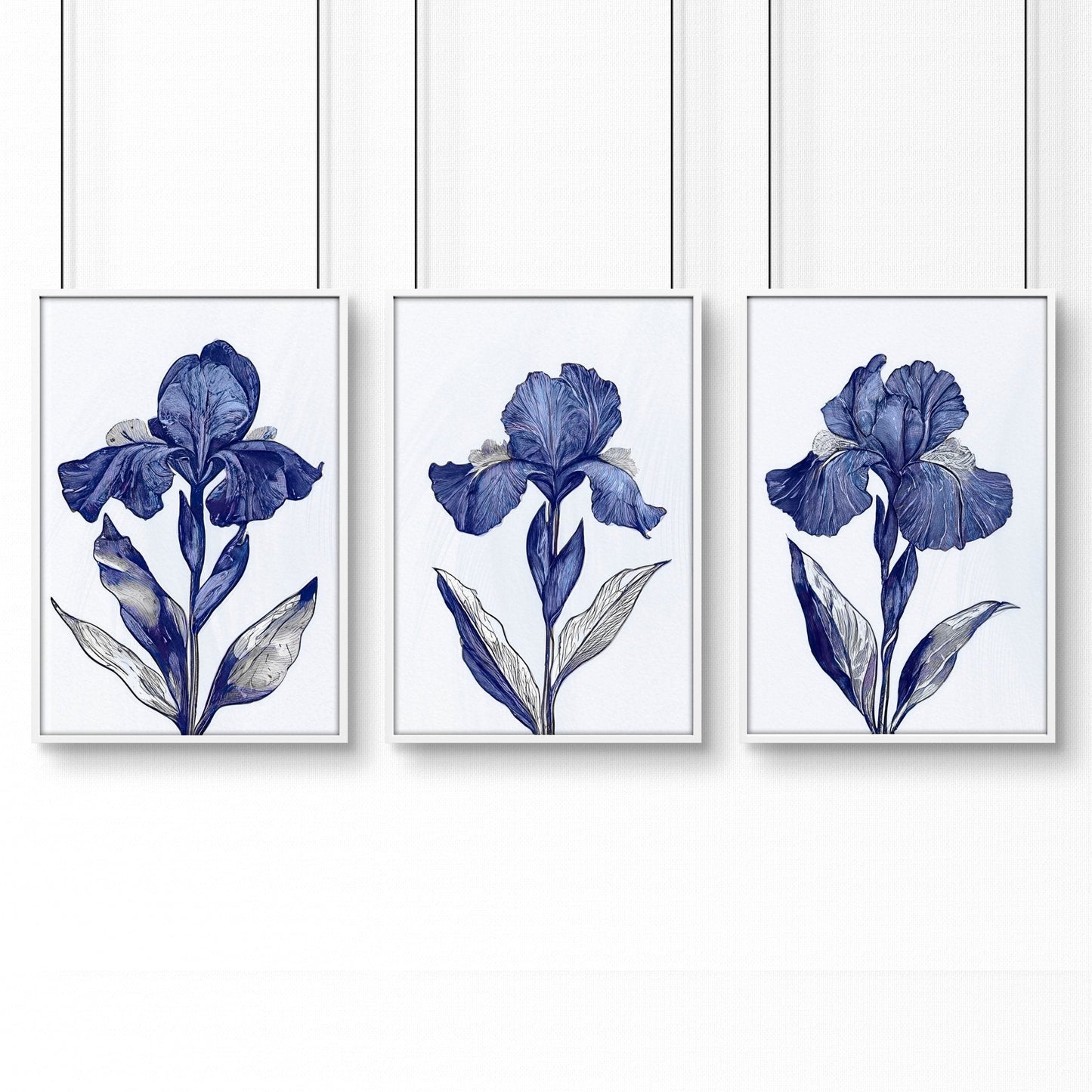 Canvas Art Wall Prints | Set of 3 Botanical Wall art Prints