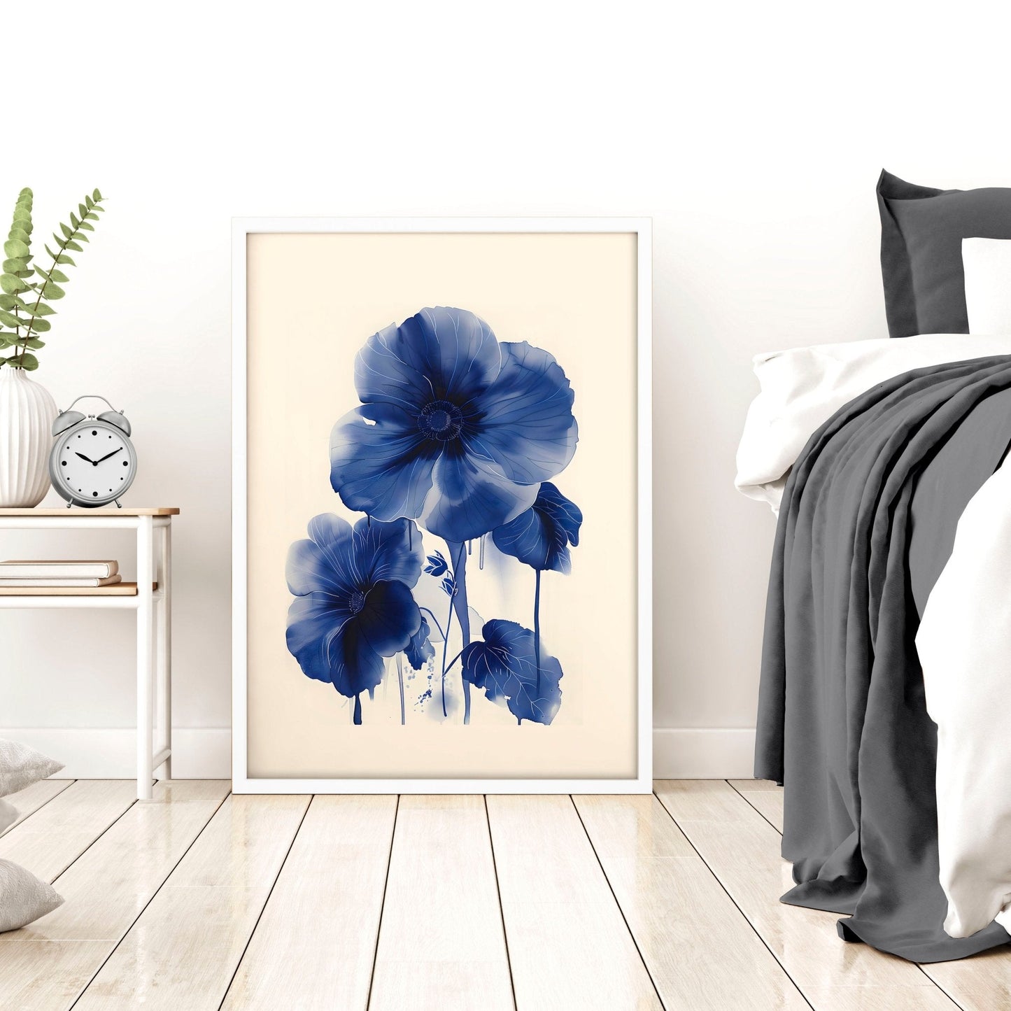 Canvas Floral Print | Set of 2 Botanical Wall art Prints