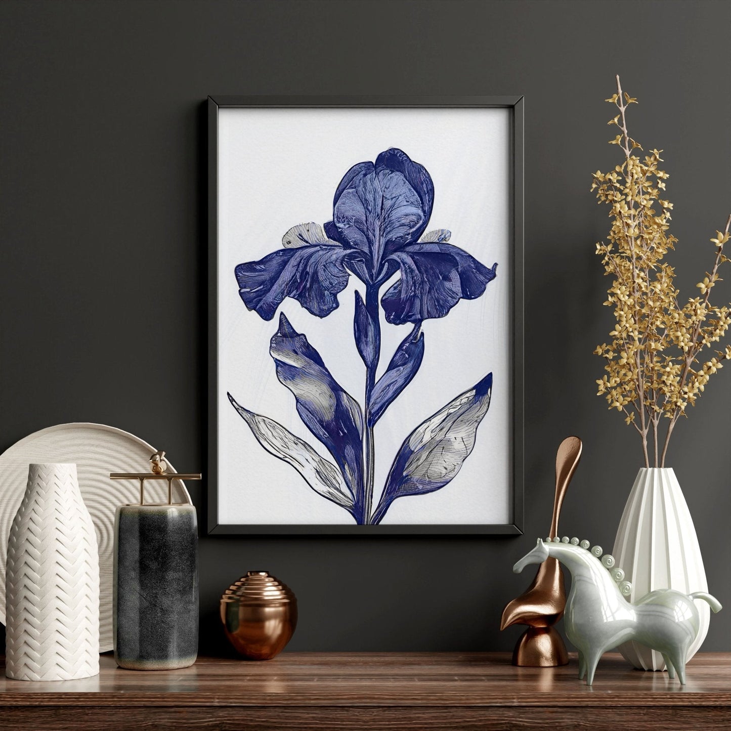 Canvas Pictures For Walls | Set of 3 Botanical Wall art Prints