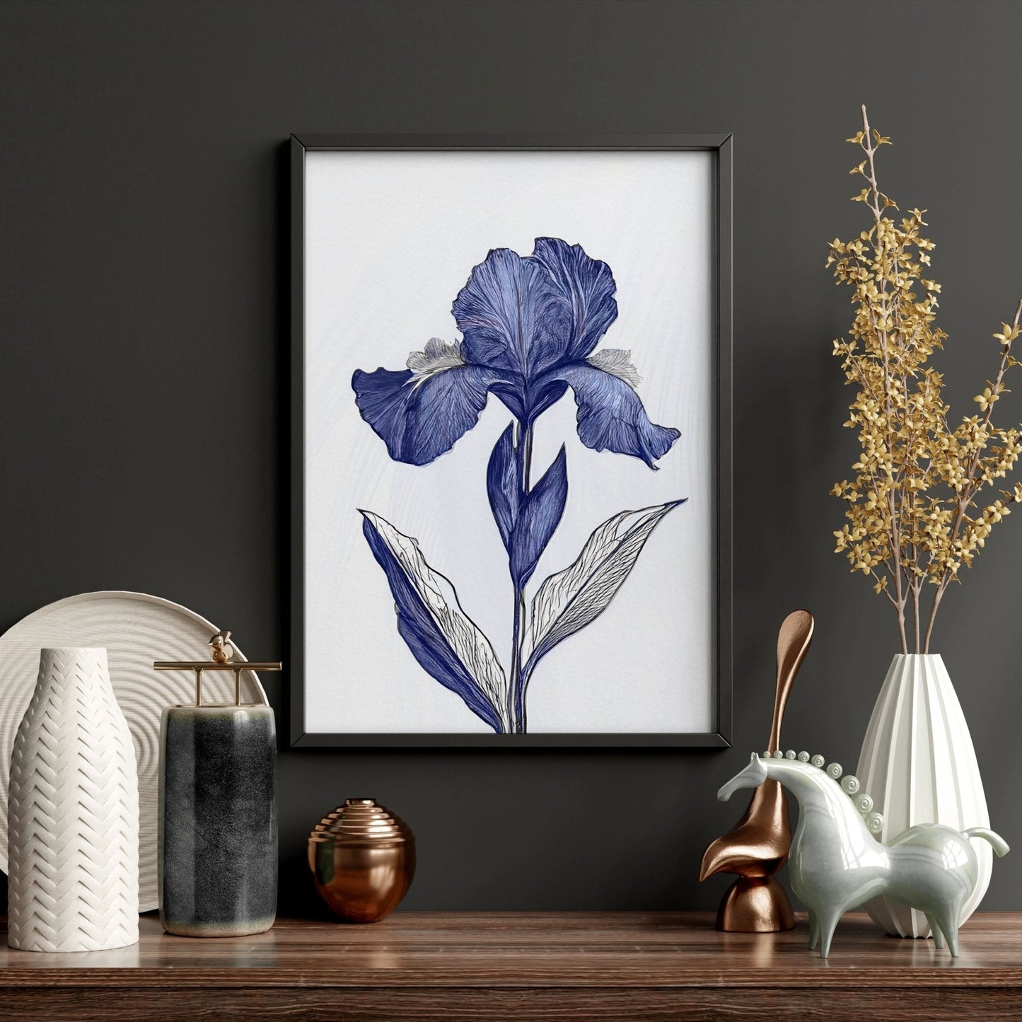 Canvas Pictures For Walls | Set of 3 Botanical Wall art Prints