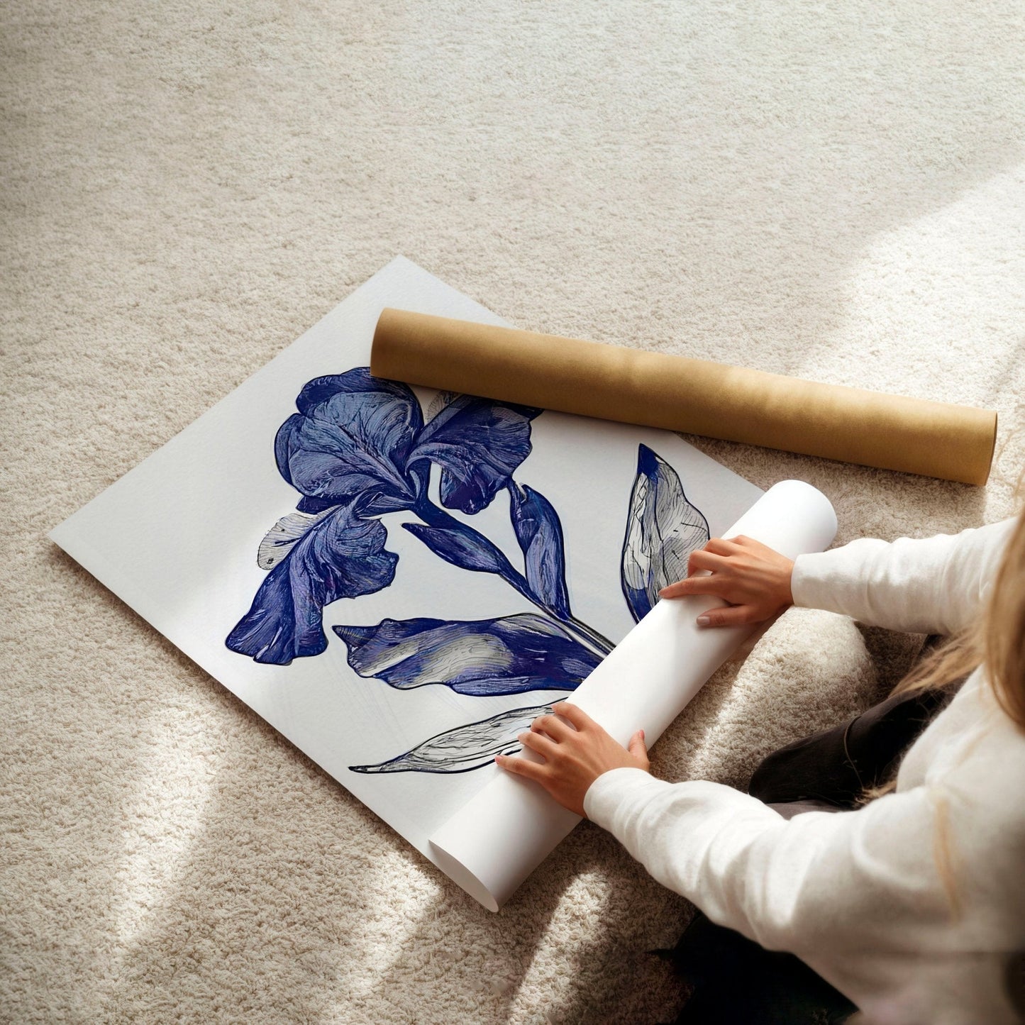 Canvas Pictures For Walls | Set of 3 Botanical Wall art Prints