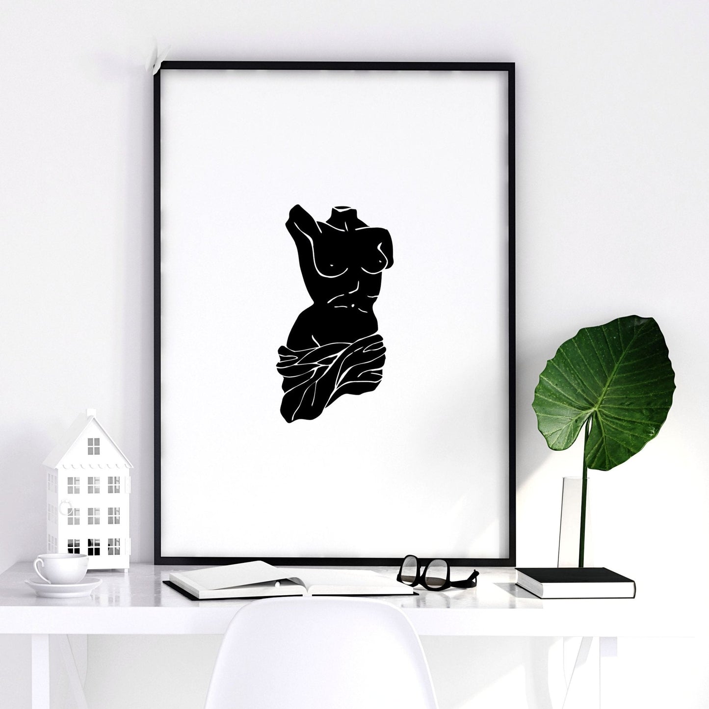 Canvas Wall Hanging | Set of 3 Sculpture Wall art Prints