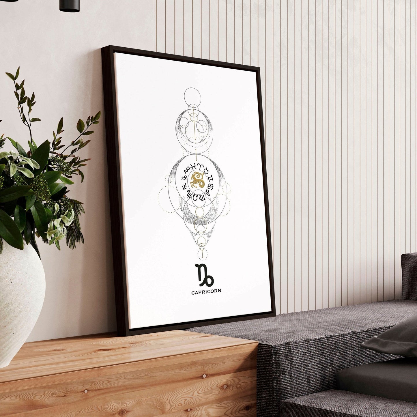 Capricorn art print | Zodiac horoscope signs