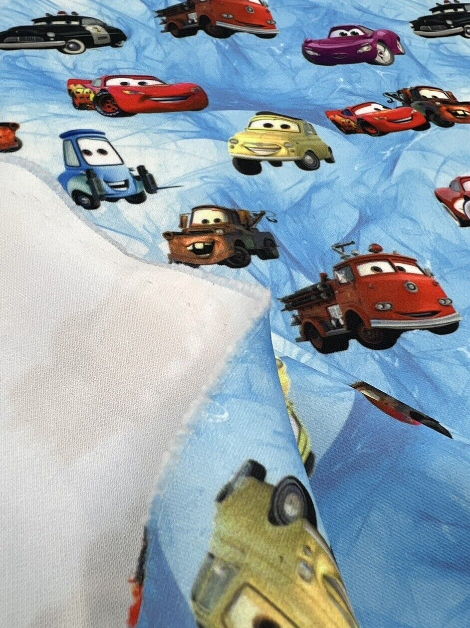 Car Printed Plain Scuba 4 Way Stretch Jersey Fabric