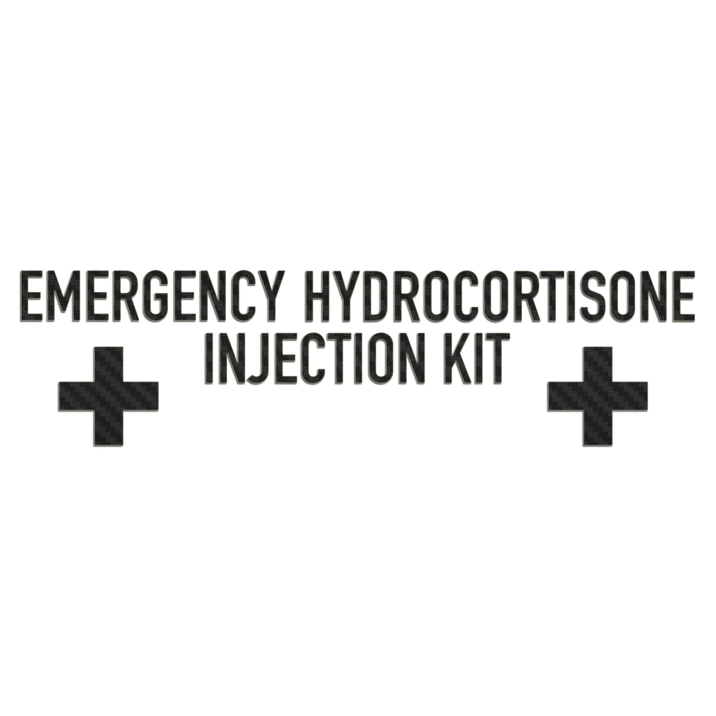 Emergency Hydrocortisone Injection Kit Sticker