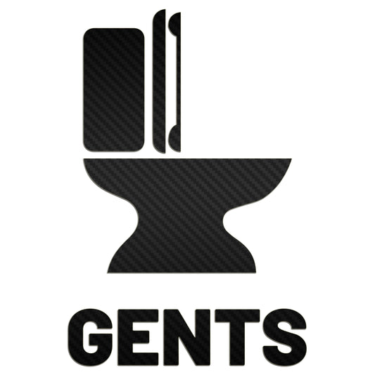 Mens Toilet Restroom Sign Sticker