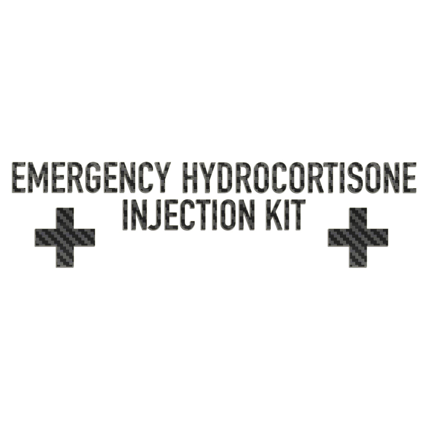 Emergency Hydrocortisone Injection Kit Sticker