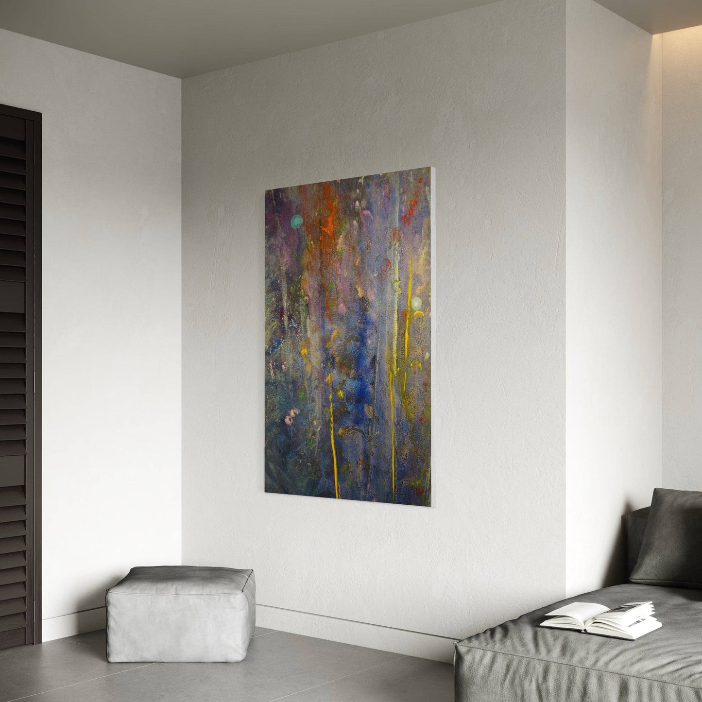 Caringorms Waterfall Abstract | Statement Interior Wall Art from Scotland