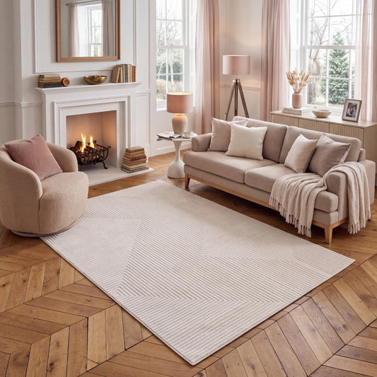 Carmel Cream Geometric Rug | 6040