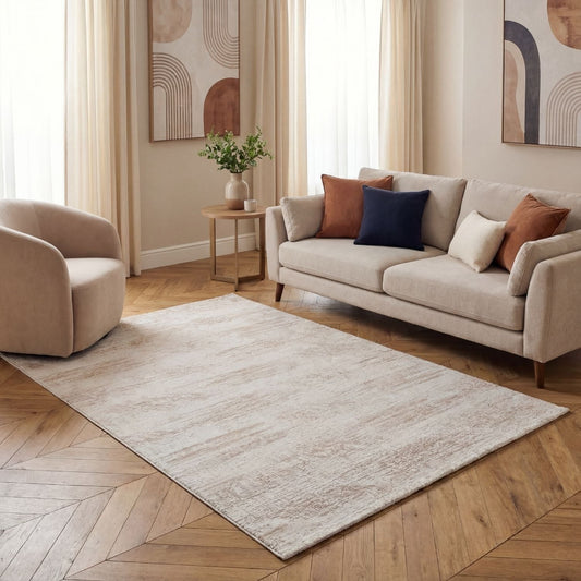 Carmel Cream-Beige Abstract Rug | 6030