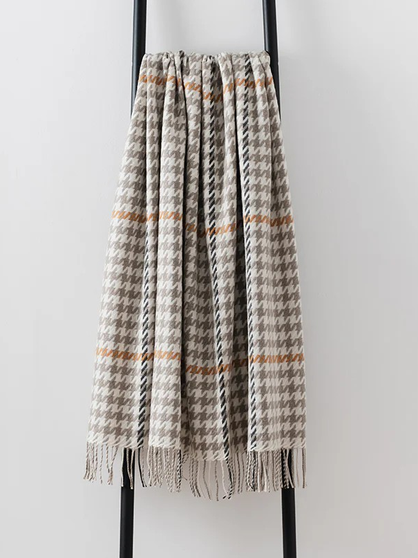Carroglen Merino Lambswool Throw - Mushroom