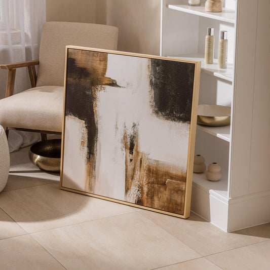 Casa II Square Framed Printed Canvas