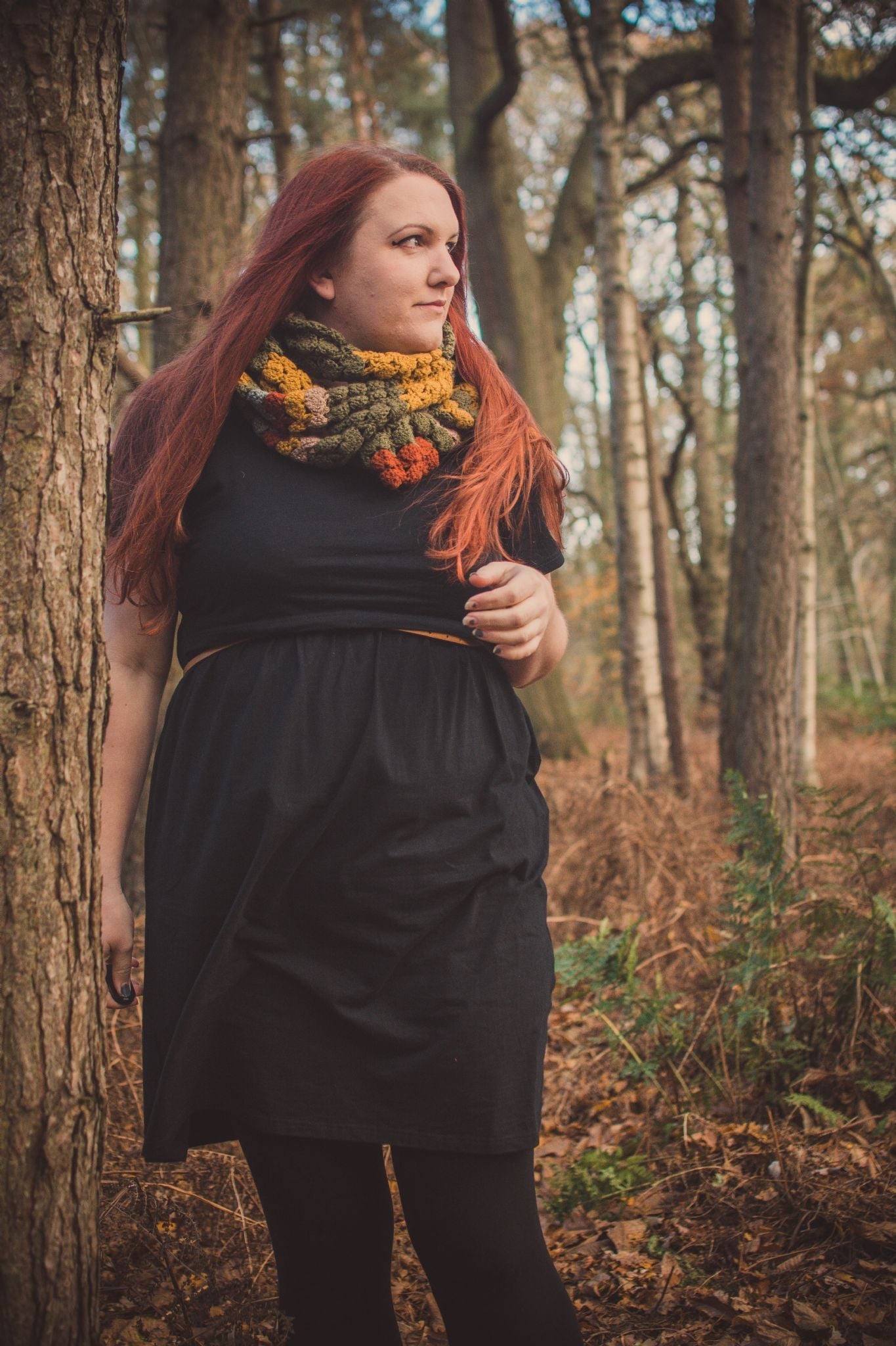 Casey Black Cotton Breastfeeding Skater Dress