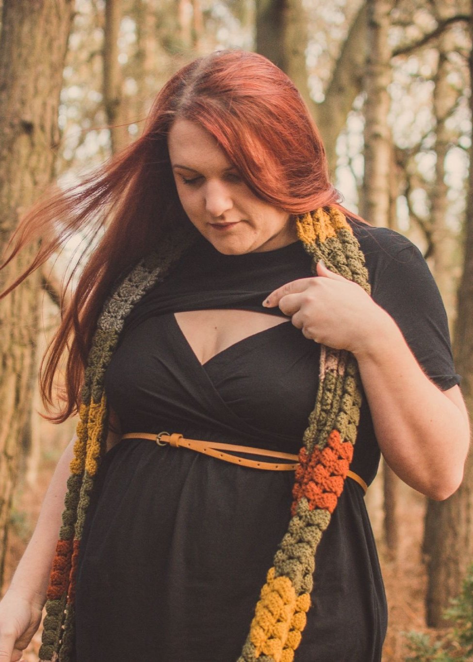 Casey Black Cotton Breastfeeding Skater Dress