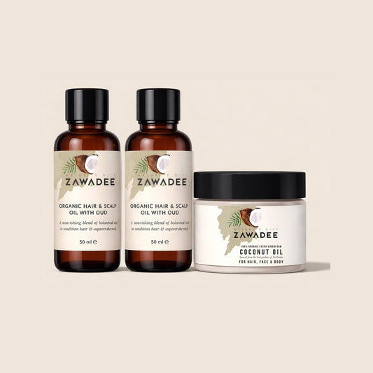 Cashmere Oud Beard Ritual | Oud Hair Oils & Coconut Nourish Set