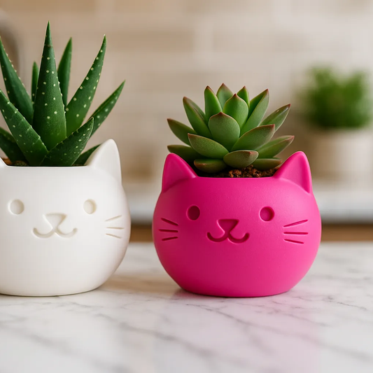 Adorable Cat Planter - Cute Succulent & Plant Pot with Minimalist Design