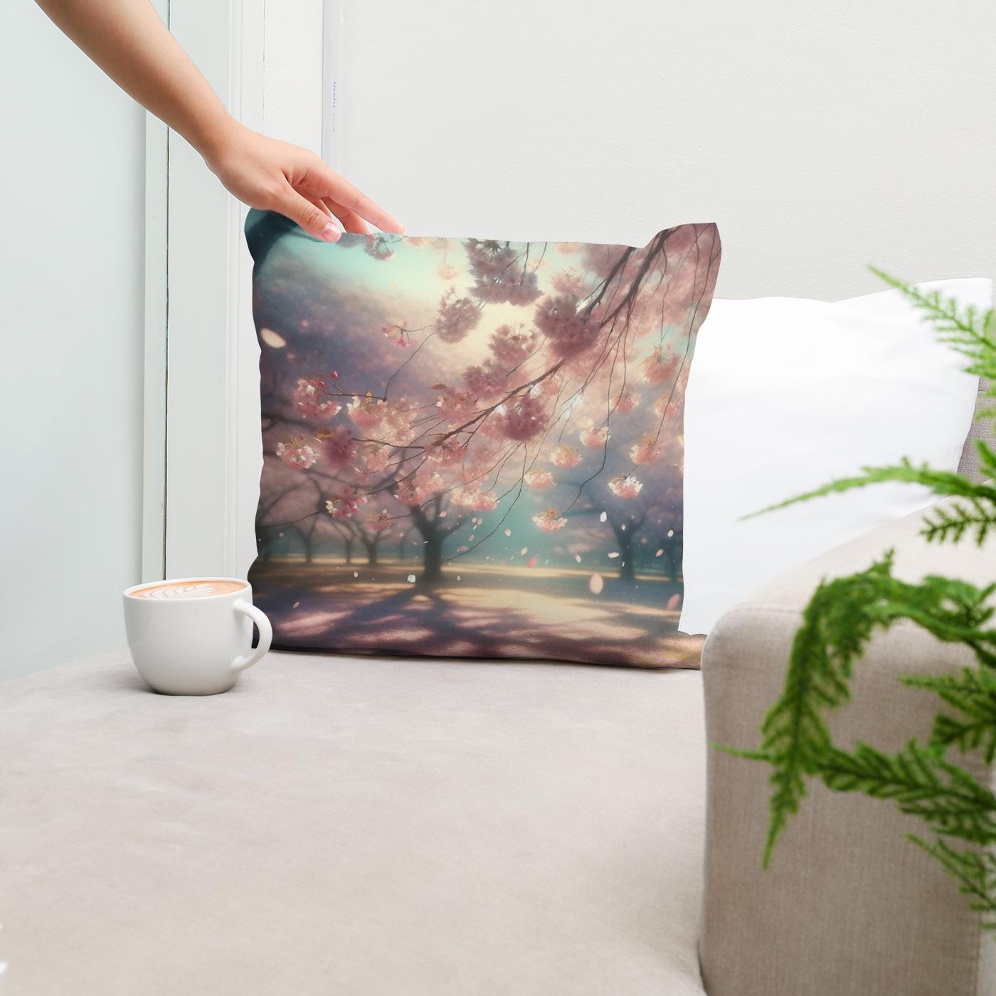 Sakura Serenity Cotton Cushion