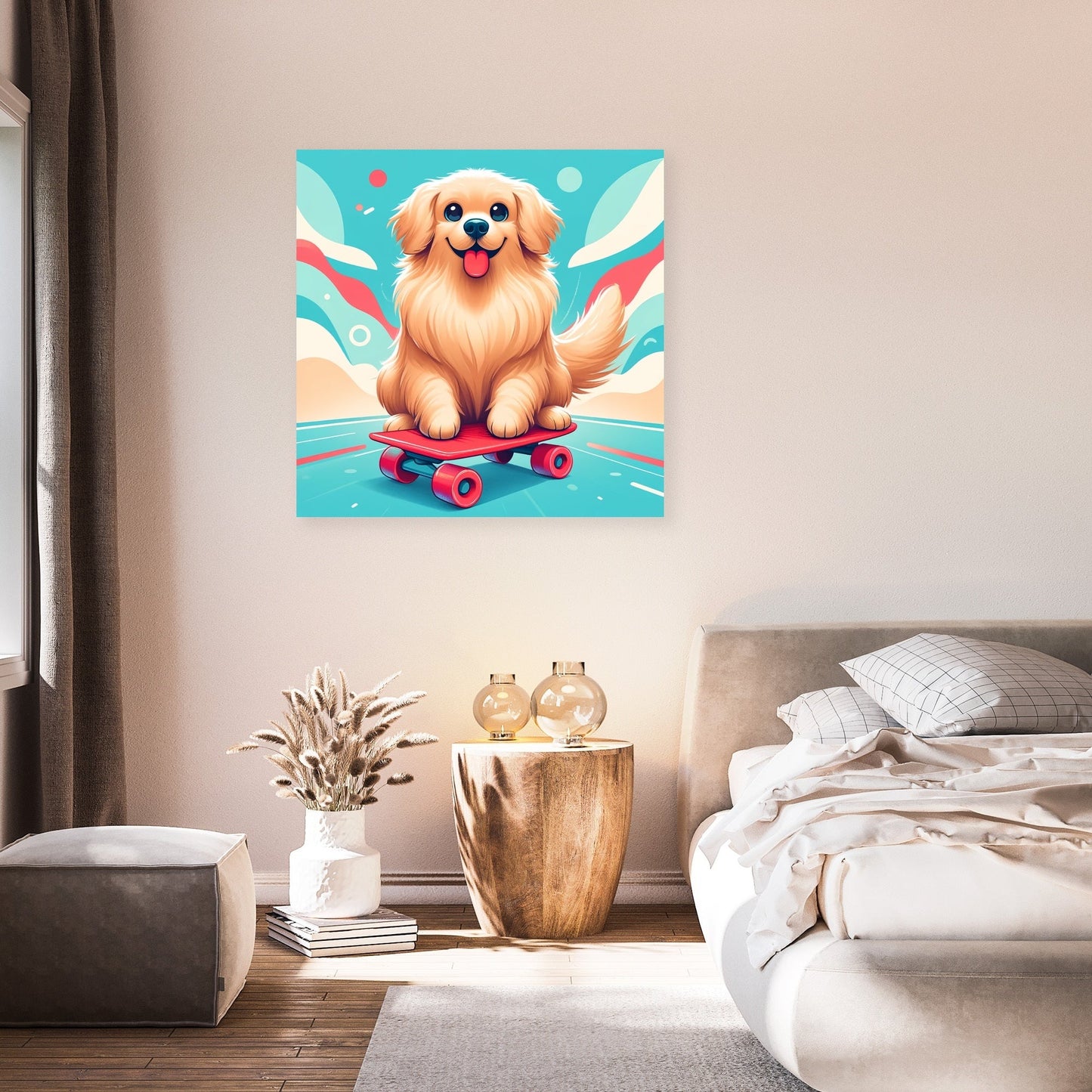 Skater Dog Canvas