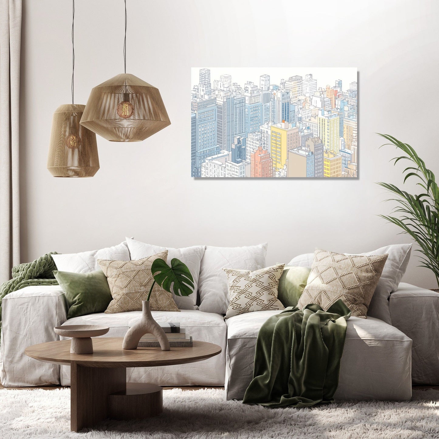 Vibrant Metropolis Canvas