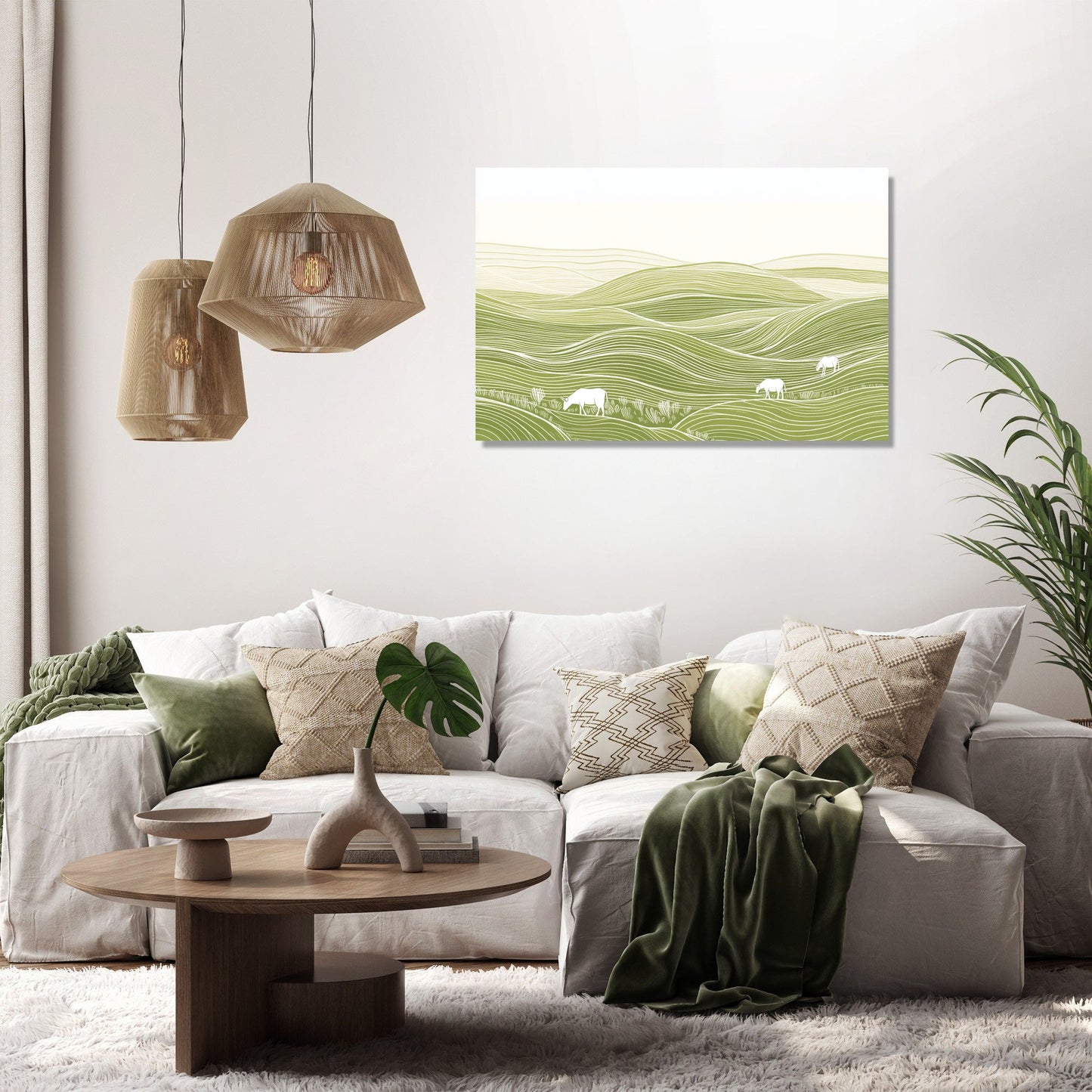 Grazing Fields Canvas