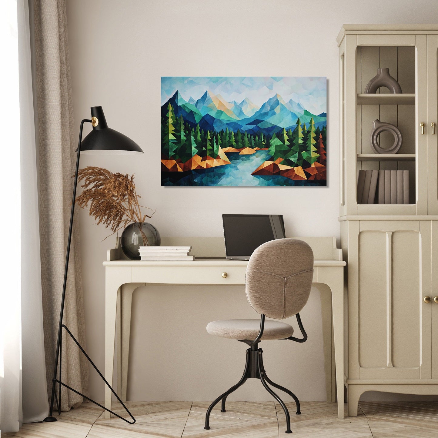 Triangular Forest Canvas