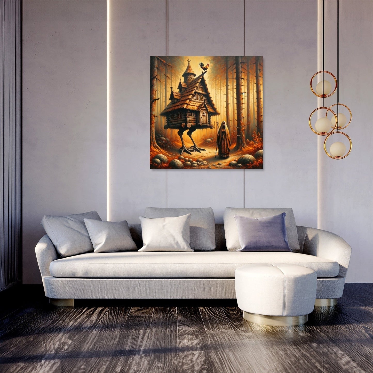 Forest Enchantment Baba Yaga Canvas