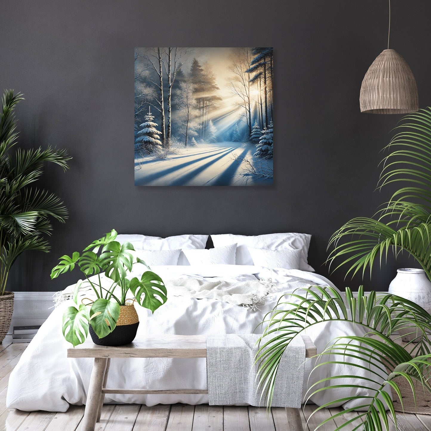 Winter's First Light Canvas