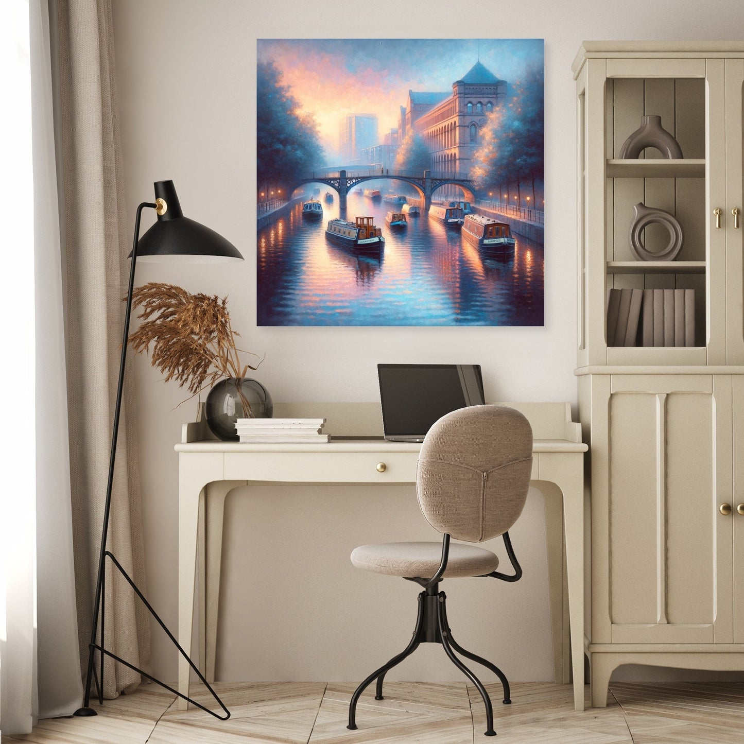 Manchester Castlefield Dusk Canvas
