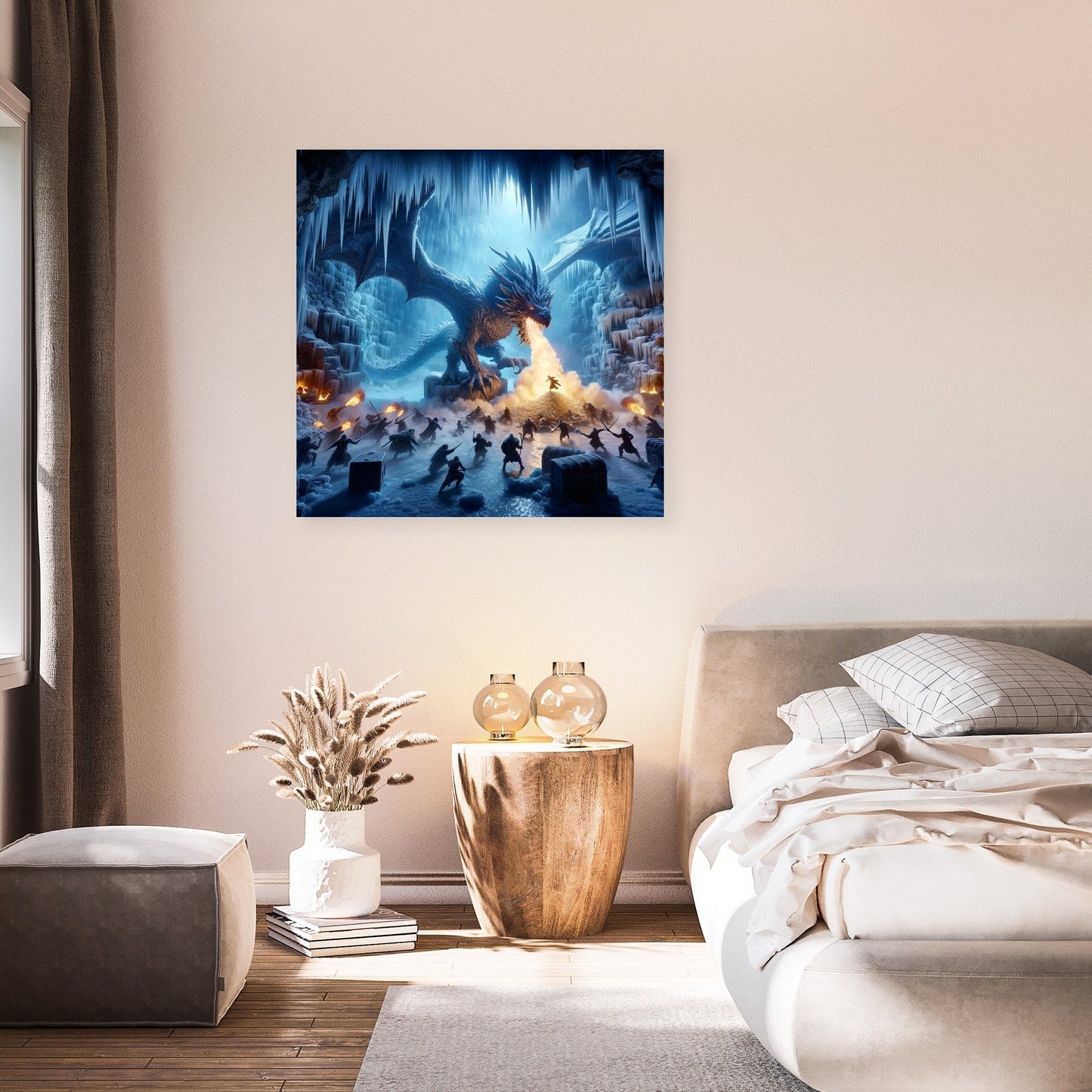 Dragon's Lair on Frost Island Canvas